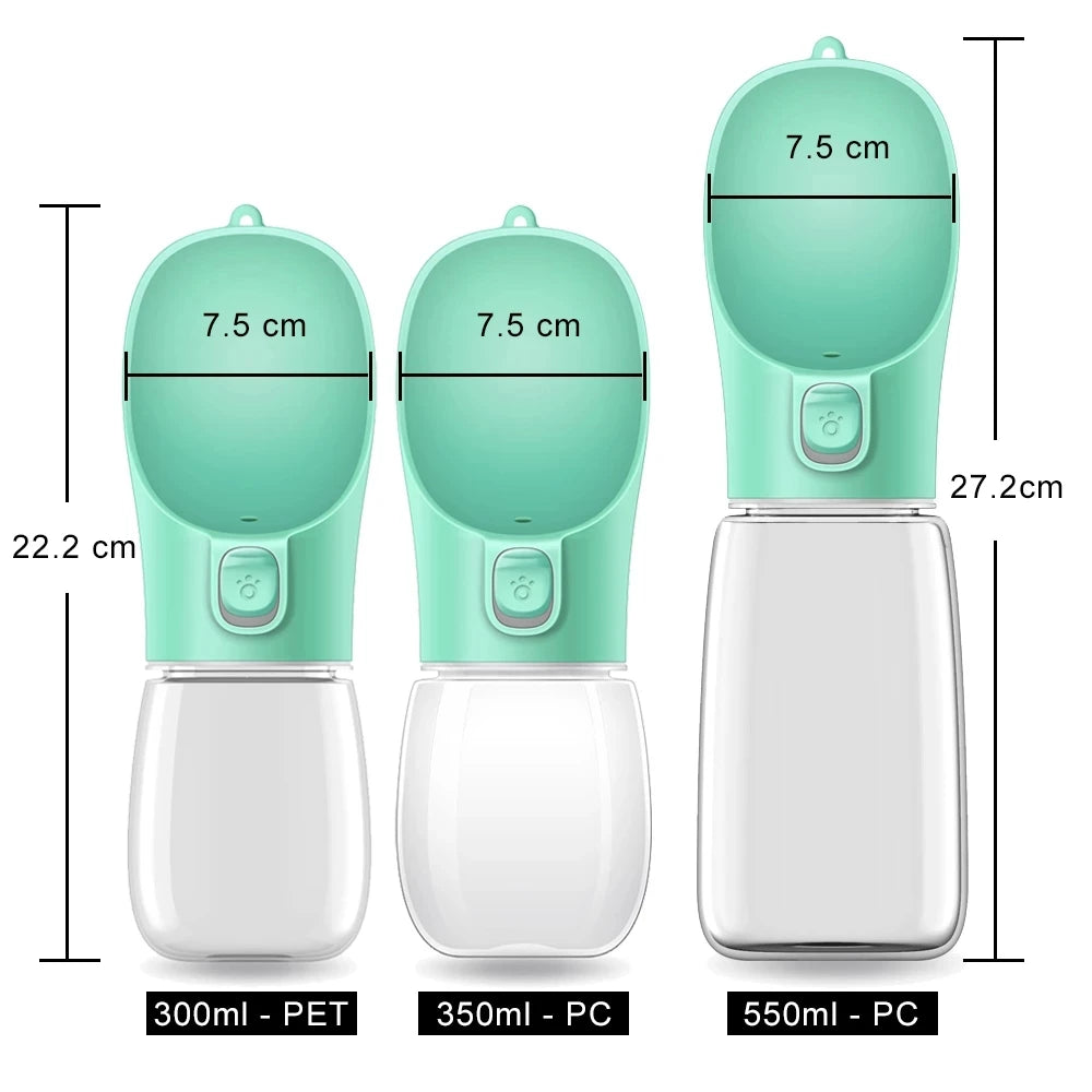 Leak-Proof Portable Water Bottle for Dogs & Cats — Ideal for Walks & Travel